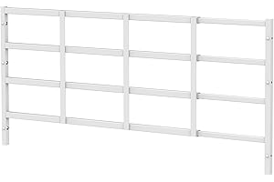 DELMOAR Fixed Window Safety Guard for Children Child Kids 19”x 54” Adjustable Width Prevents Accidental Falls, Non-Egress, Tamper Resistant Screws Included, White, Single Pack