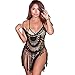 eachway Handmade Women's Sexy Hollow Crochet Bikini Cover Up Lace Floral Knitted Swimsuit Cover Up Dress ((US Size 8-10) L) …