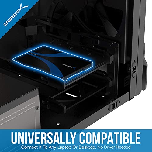 SABRENT Internal M.2 to SATA III 2.5" Case with B&M Key Holder (Not Support PCIe NVMe) Aluminum (EC-M2SA)