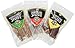 Alaska Smokehouse Smoked Salmon Jerky Trio Original, Pepper Garlic Teriyaki, Variety, 9 Oz