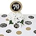 Big Dot of Happiness Adult 70th Birthday - Gold - Birthday Party Giant Circle Confetti - Party Decorations - Large Confetti 27 Count