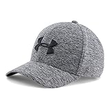 Under Armour Men's Twist Tech Closer Cap, Black/White, X-Large/XX-Large