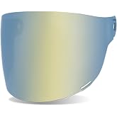 BELL Bullitt Flat Face Shield (Brown Tab) (Gold Iridium) | Brown Tab