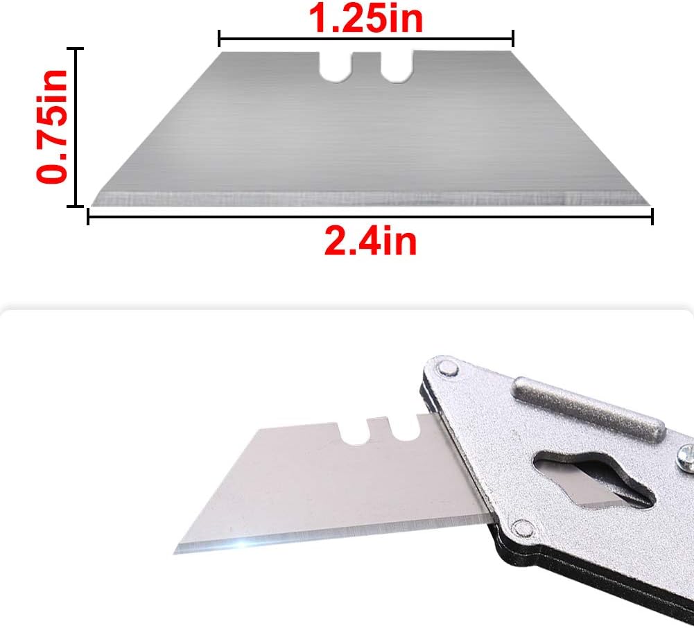 30Pack Heavy Duty Utility Knife Blades SK5 Steel Standard Size Utility Knife Replacement Blades with Storage Box: Home Improvement