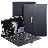 Surface Pro 2017 Case, ESR Intelligent Series Folio Stand Case [Buckler for Secure Closure][Built-in Stand with Multiple viewing Angles]for New Surface Pro(2017) / Surface Pro 4(2015)_Navy Blue