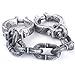 HAZOULEN Plastic Halloween Shackles on Chain for Handcuffs Costume Props Decoration
