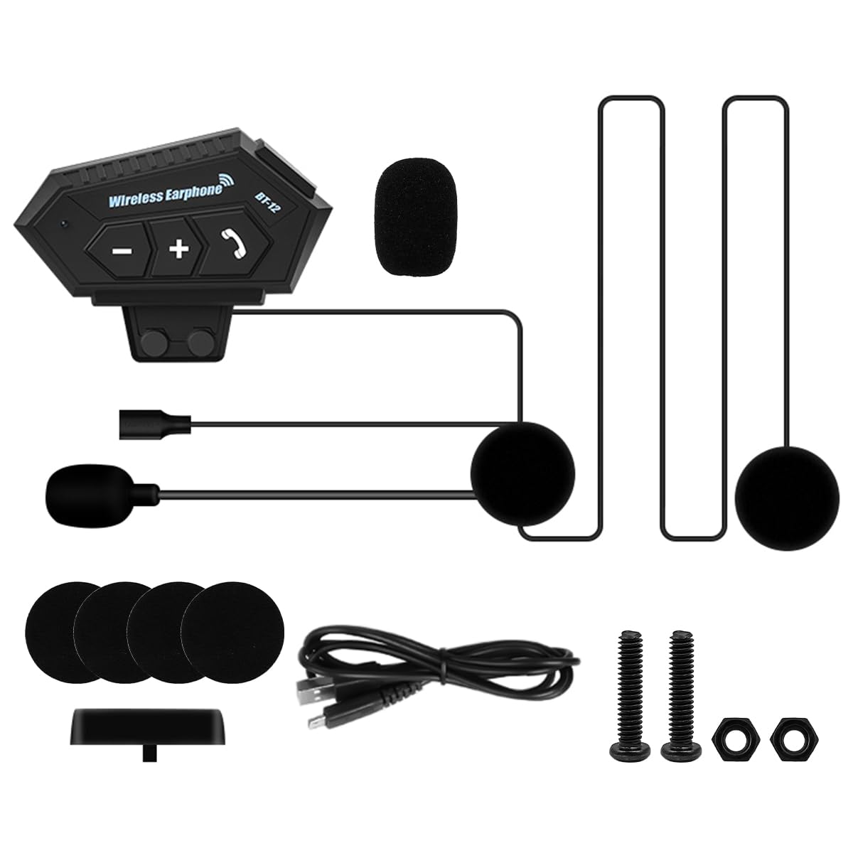 CENPEK Motorcycle Helmet Bluetooth Headset Wireless Bluetooth HIFI Stereo Headphone Support Hands free Calling