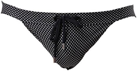Men's Sexy Jacquard Thong Underwear Swimming Briefs Bikini Swimwear