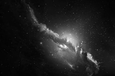 Amazon 青い光の壁紙を取り巻く暗い雲 スペース壁紙 白黒の キャンバス ステッカー 印刷 壁紙ポスター はがせるシール式 写真 特大 絵画 壁飾り60cmx40cm ウォールステッカー オンライン通販