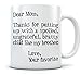 Tstars Mom Mug Gifts From Daughter Son Mothers Day Funny Coffee Mugs for Moms 11 Oz. White