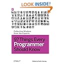 Amazon.com: 97 Things Every Programmer Should Know: Collective Wisdom ...