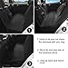 upsimples Dog Seat Cover Pet Car Seat Cover No Stitch Hole Heavy Duty Dog Hammock Non-slip Waterproof Back Seat Cover for Car SUV Minivans, Black