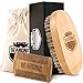 Beardnic Beard Brush & Beard Comb Kit by All-Natural Handmade Set with Beautiful Cotton Travel Pouch and Magnetic Gift Box | Sturdy Boar Bristles for Facial Hair Grooming