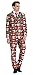 Men's Christmas Party Suit Funny Costume Novelty Xmas Jacket Trousers with Tie Rein of The Pud Small