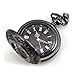 WZC Antique Black Double Display Quartz Movement Roman (Black Double Display)