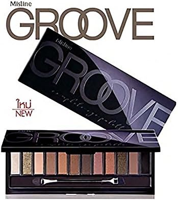 Happy B The Mistine Groove 12 Colours Eyeshadow Shimmer Matte Makeup Palette Set KitThe
