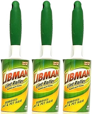 Libman Lint Roller, 60 Sheets (Pack of 3)