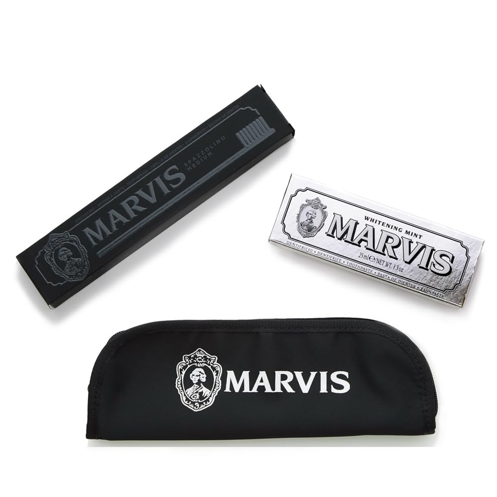 MARVIS(マービス) トラベル・セット 歯磨き粉・歯ブラシ・ポーチオーラルケア 携帯用 はみがき セット イタリア製商品画像