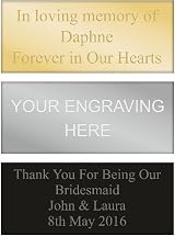 Sign Print Lab Engraved Plate Gold Silver Black Self-Adhesive 50x16mm view 1