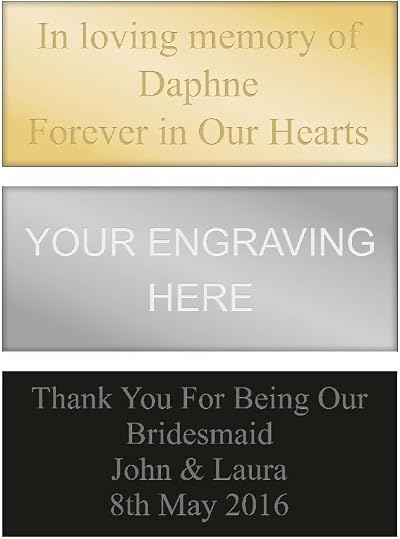 Sign Print Lab Engraved Plate Gold Silver Black Self-Adhesive 50x16mm