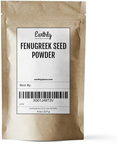 Fenugreek Seed Powder - Earthly Spices Premium Bulk Methi / Trigonella Foenum Graecum (Half Pound/8 Ounces)