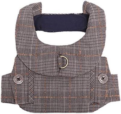 Orange Blinks "My First Suit" Collection Harness, Small, Gray Tweed Suiting