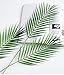 6 Pcs Artificial Tropical Palm Leaves Faux Monstera Leaves Plastic Palm Leaf Greenery for Home Luau Wedding Decor