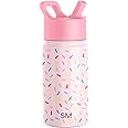 Simple Modern Kids Summit Water Bottle with Straw Lid | 14oz Stainless Steel Cup Insulated Tumbler for Toddlers, School | Confetti