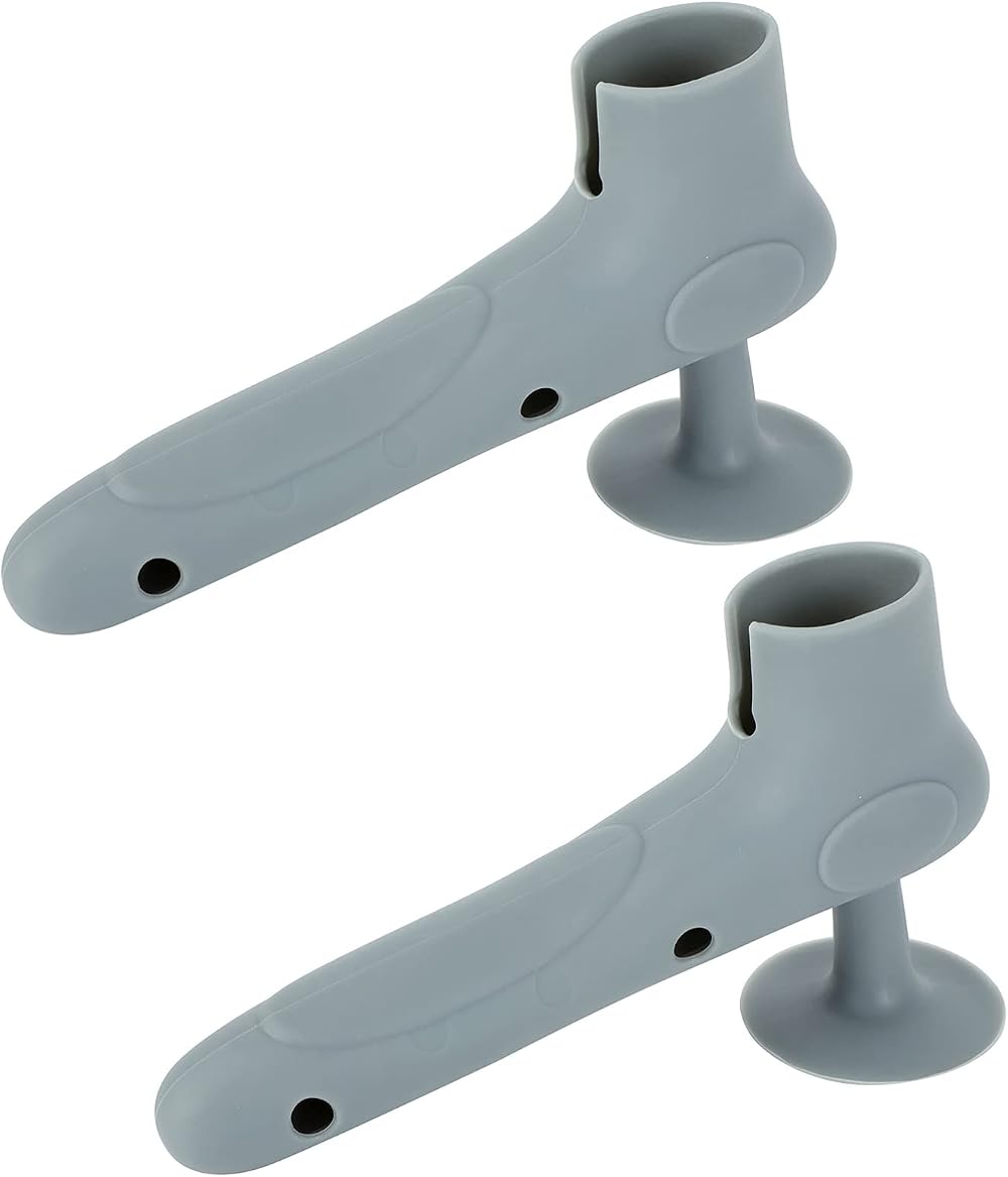 Toddmomy 2Pcs Silicone Door Handle Covers Suction Cup Noise-Free Wall Protector