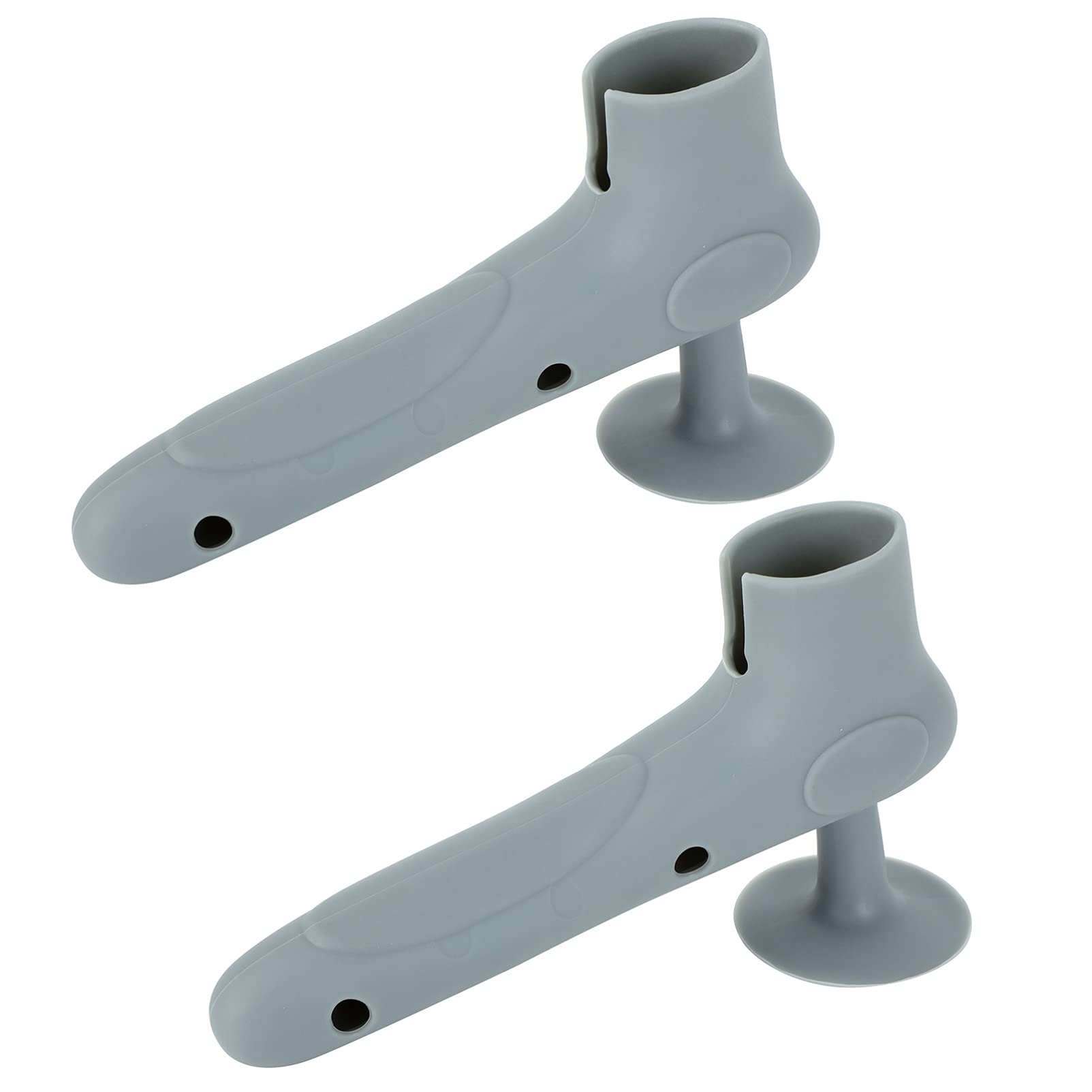 Toddmomy 2Pcs Silicone Door Handle Covers with Suction Cups Noise-Free Door Knob Protectors for Wall and Child .71X3.74X1.57 Inches