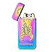 Kivors USB Rechargeable Flameless Electronic Dual Pulse Arc Lighter, Colorful Scorpion