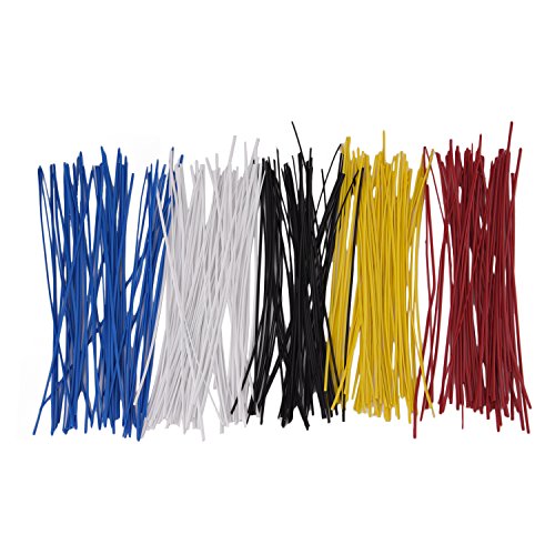 Sunmns 250 Piece Colorful Metallic Twist Cable Cord Wire Ties Reusable Fastening, 6 Inch