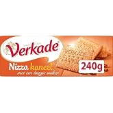 Verkade Cookies | Nizza Cinnamon | Verkade Biscuits | Dutch Cookies | 8.4 Ounce Total