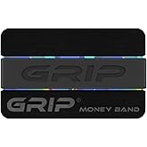Grip Money Band - BLACK - Premium Silicone Band for Cash & Cards - Slim & Durable Design