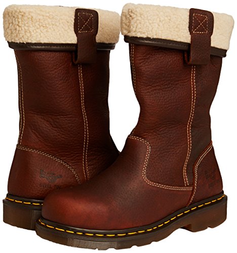 dr martens teak rosa st fur lined rigger