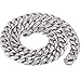 Trendsmax Classic Mens Necklaces 316L Stainless Steel Cuban Chain Necklace Hip Hop Chunky Link 18 Inch