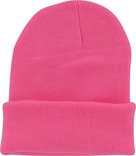 image for DealStock Plain Knit Cap Cold Winter Cuff Beanie (40+ Multi Color Avai