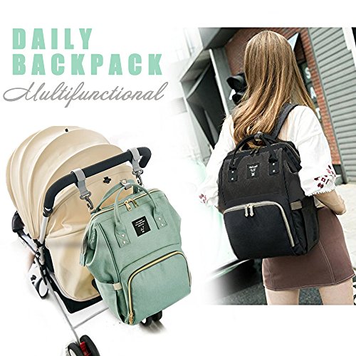 Diaper Bag Backpack with Stroller Straps, Airlab Bag for Baby Large Nappy Bag with Wipes Dispensers for Mom Dad Unisex, Organizer for Bottles, Diaper, Clothes and Changing Pad, Pink