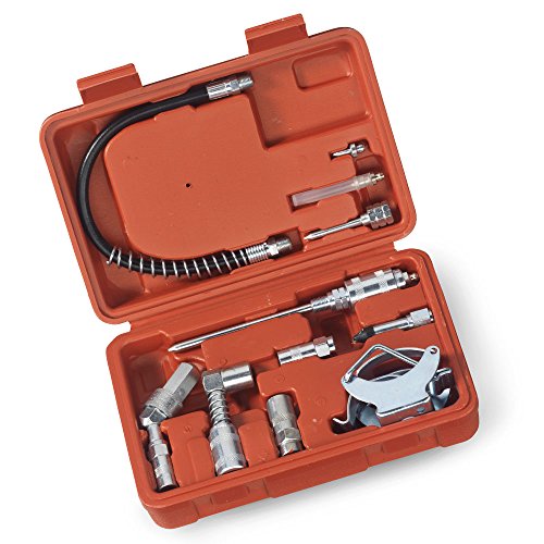 Tooluxe 61077L Grease Gun and Lubrication Accessory Kit Zerk Fittings