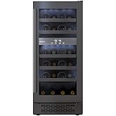 Avallon AWC151DBLSS 15 Inch Wide 23 Bottle Capacity Dual Zone Wine Cooler with Left Swing Door