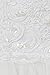 Kid's Dream Girls' Satin Bodice Communion Dress with Floral Waistband and Tulle Skirt - WH 6 White
