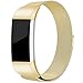 For Fitbit Charge 2 Bands, Stainless Steel Milanese Loop Metal Charge 2 Bands Replacement Accessories with Unique Magnet Lock, Small, Large