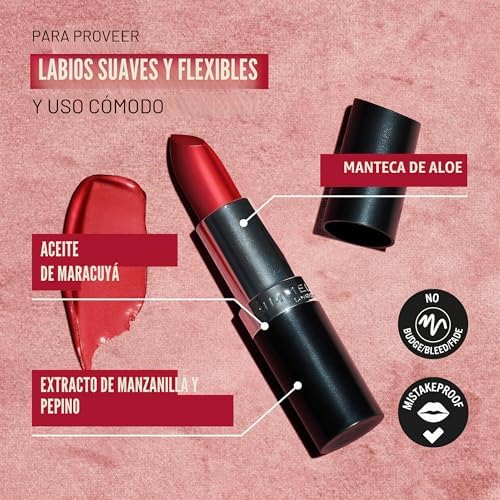 Lasting, Barra de Labios Tono 8 (Dusty Rose), 4 g