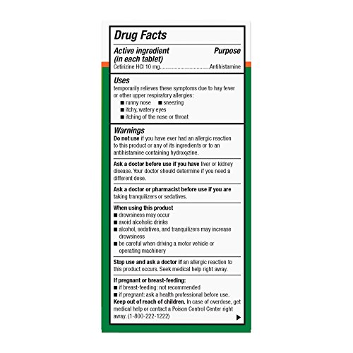 3 Basic+Care+Allergy+Cetirizine+Tablets