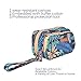 evoon Essential Oils Bag, Durable Canvas Portable Carrying Cases, for Essential Oils Accessories Double-Layer Storage Travel Bag Holds 12 Bottles (Blue)
