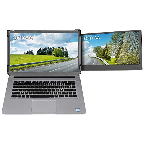 OFIYAA P1 Portable Monitor Laptop Screen Extender 11.6'' Display FHD IPS USBA/TypeC/HDMI 2
