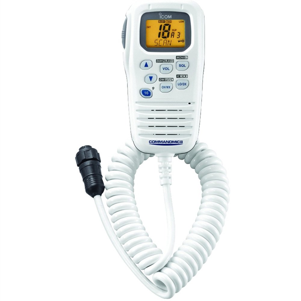 Amazon.com: Icom HM-157W CommandMic Remote Marine Microphone (White): Cell  Phones & Accessories