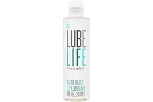 Lube Life Water-Based Toy Lubricant, Toy-Safe lube for Men, Women and Couples, Non-Staining, 8 Fl Oz