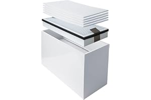 KNOKOO FES150 Solder Fume extractor Replacement Filters 1 Set, 5 PCS Pre-Filter and 1 Middle HEPA Filter, 1 PCS Carbon Filter