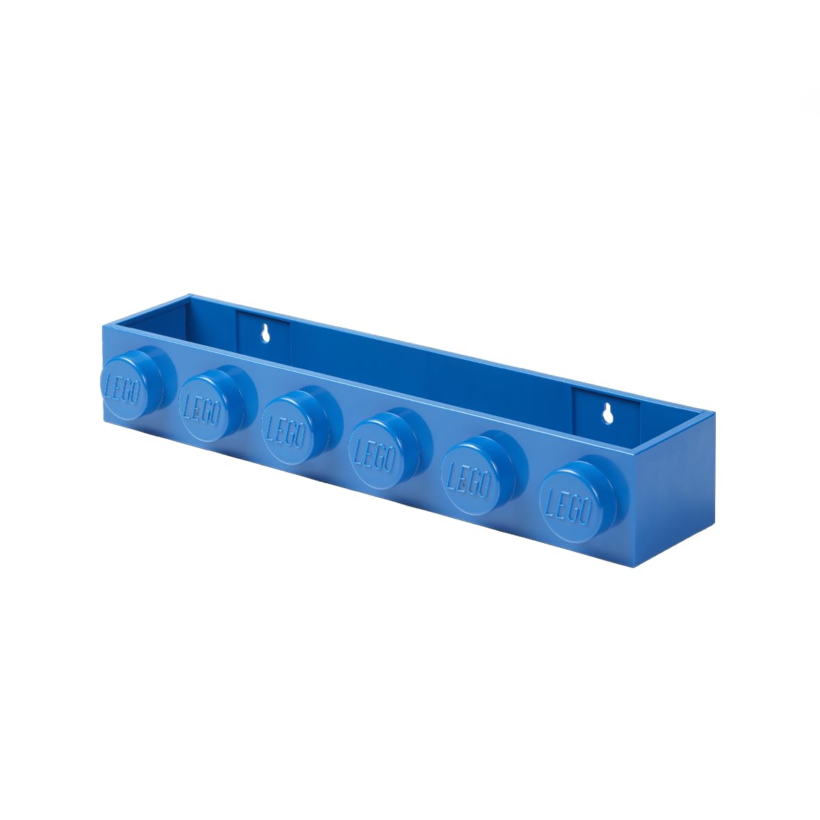 LEGO Book Rack Blue - Stylish and Functional Shelf for Bookshelves, Wall Shelves, and Room Decor - Dimensions 480 x 78 x 116 mm, All Ages